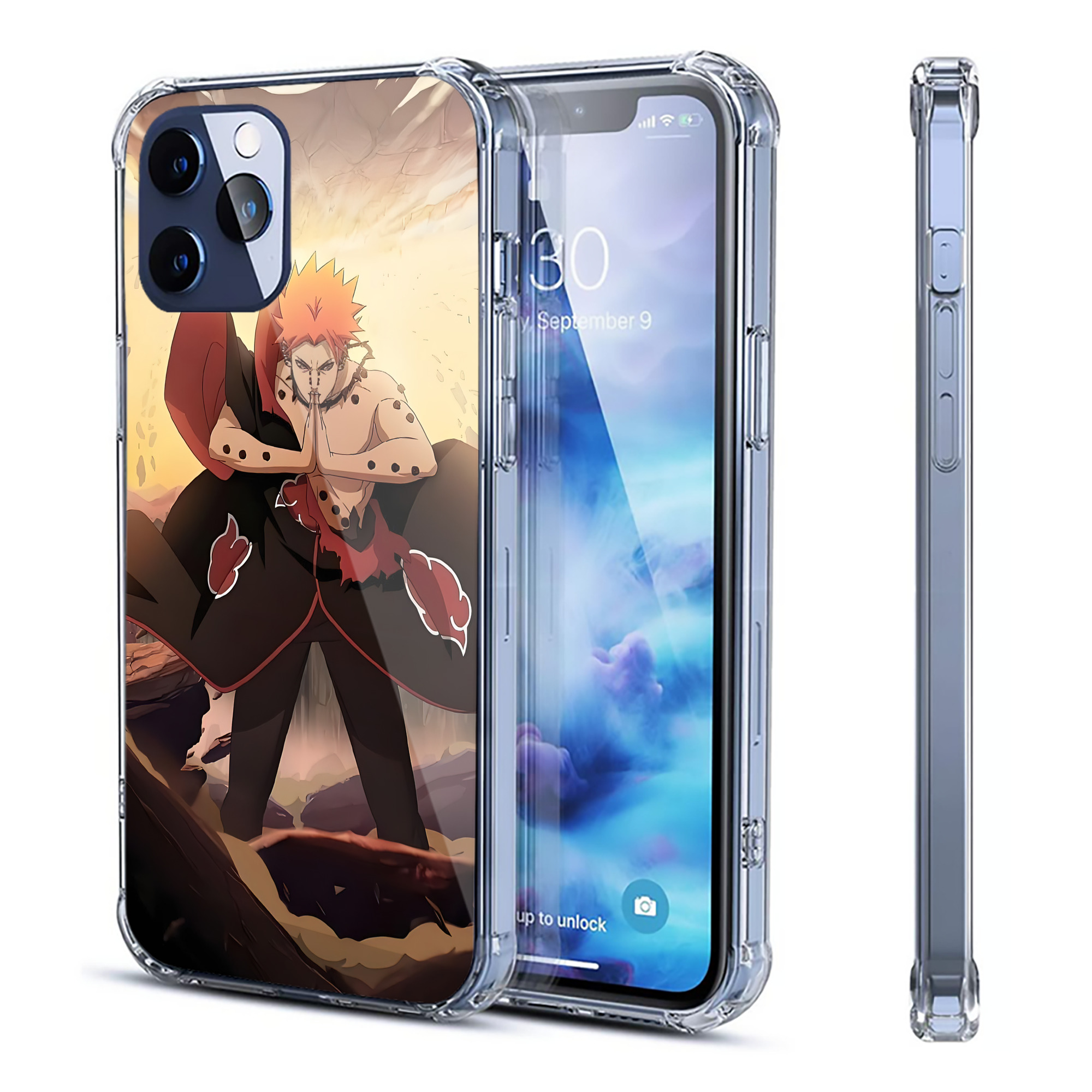 （画像用） NARUTO -ナルト- NARUTO -ナルト- 疾風伝 【iPhone 12シリーズ対応】透明スマホケース（クリアソフトケース）
